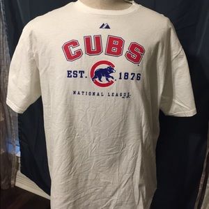 Men’s Majestic White XL Chicago Cubs T-Shirt